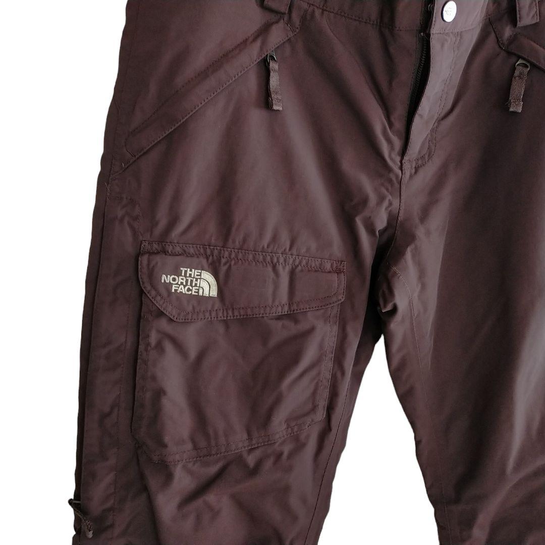 【高機能】US ノースフェイス HYVENT スノーボード 茶 パンツ