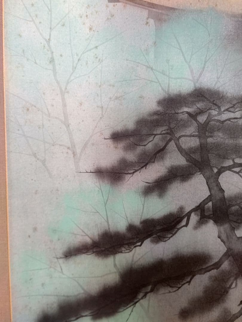 常寂光寺  掛軸  佐藤隆良  日本画