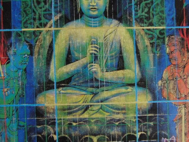 小泉守邦、【昇華曼荼羅之図】、希少な額装用画集画、新品高級額 額装付