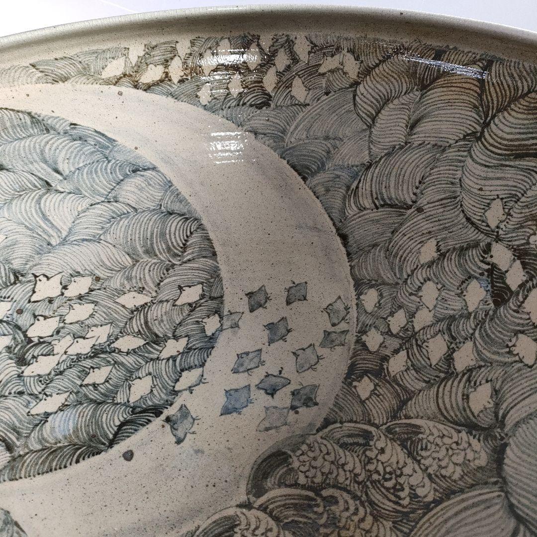 A885-4/九谷焼/九谷孝 造/大鉢/大皿/盛鉢/飾鉢/向付/