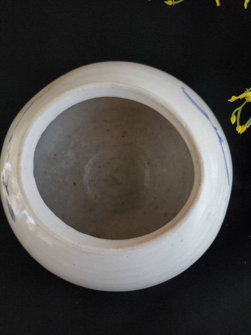 【李朝特集出品】李朝青華白磁壺- 李朝19世紀