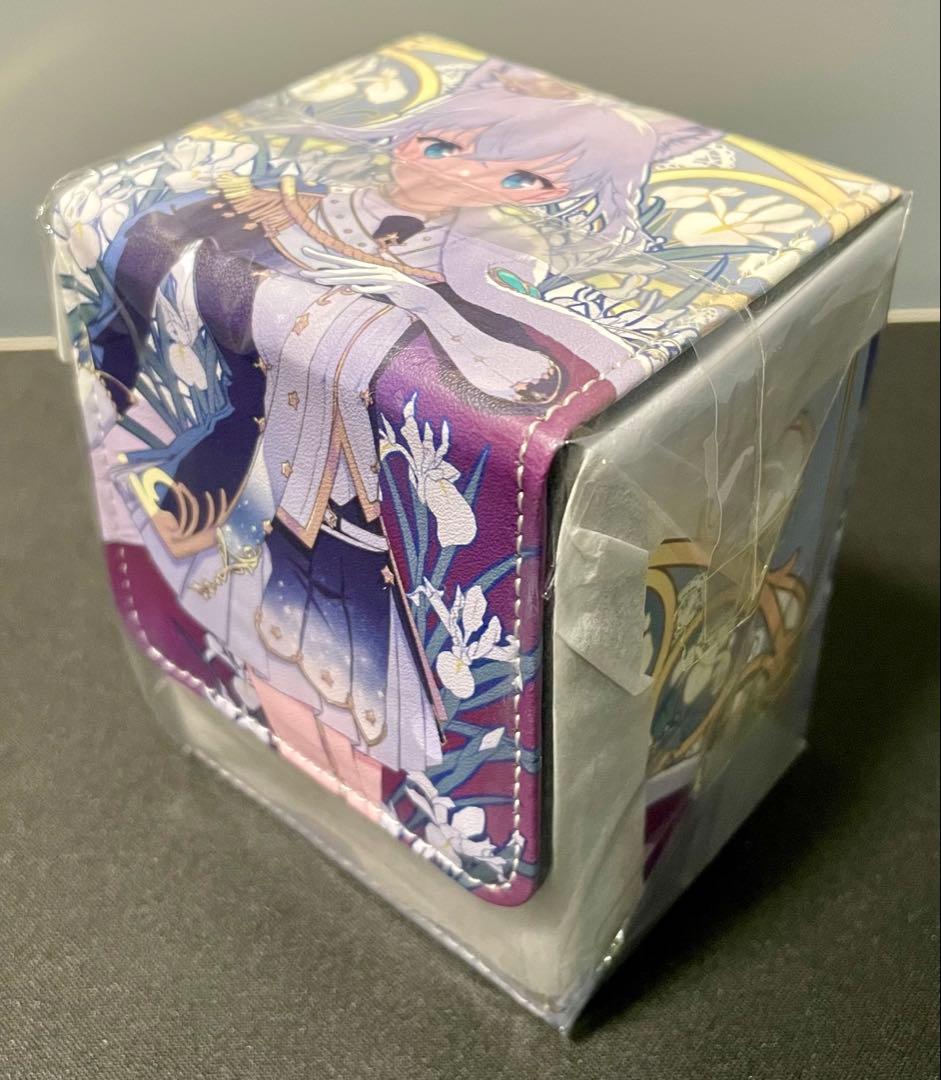 白上フブキ　ミュシャ風　ホロライブ　合皮製デッキケース