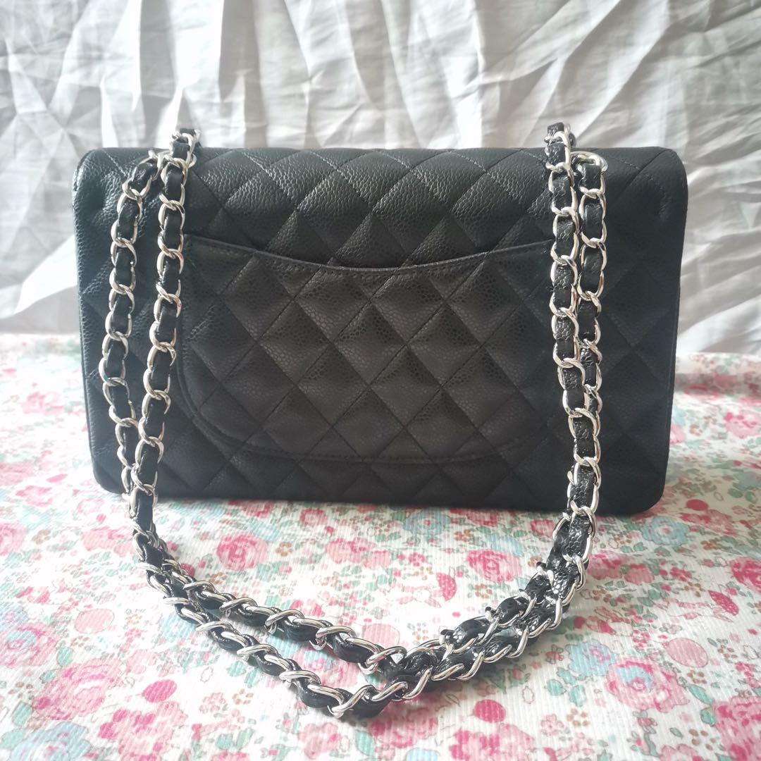 ブラック キルティング ショルダーバッグ