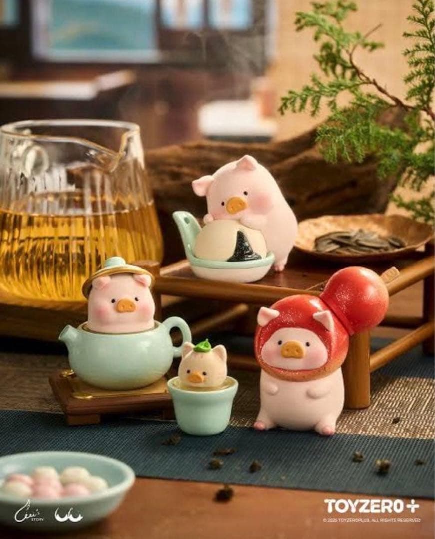 最新作　Lulu子豚　luテーブル　中華　8体ランダム　未開封箱