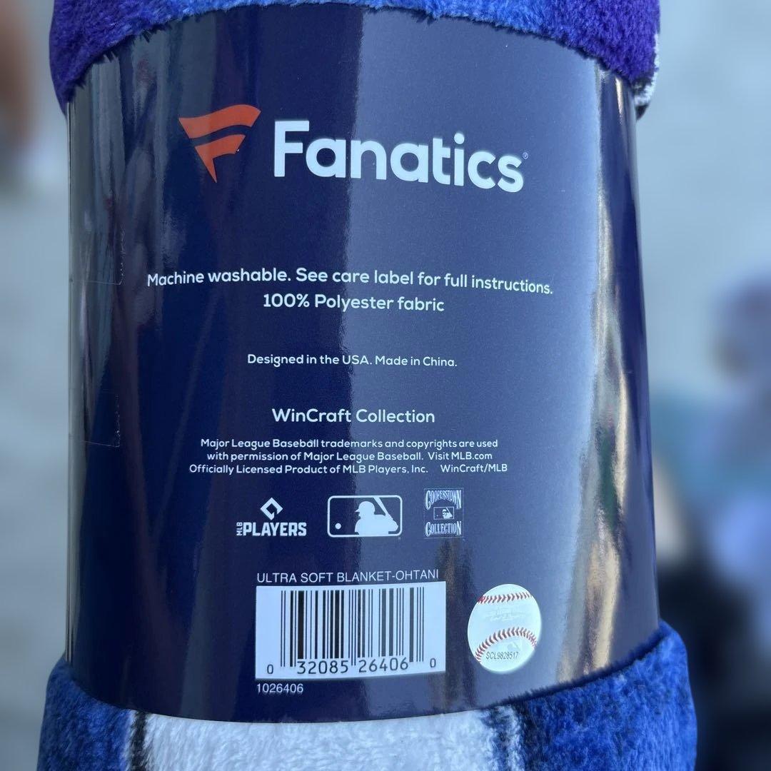 大谷翔平 ロサンゼルスドジャース 公式グッズ超ソフトブランケット