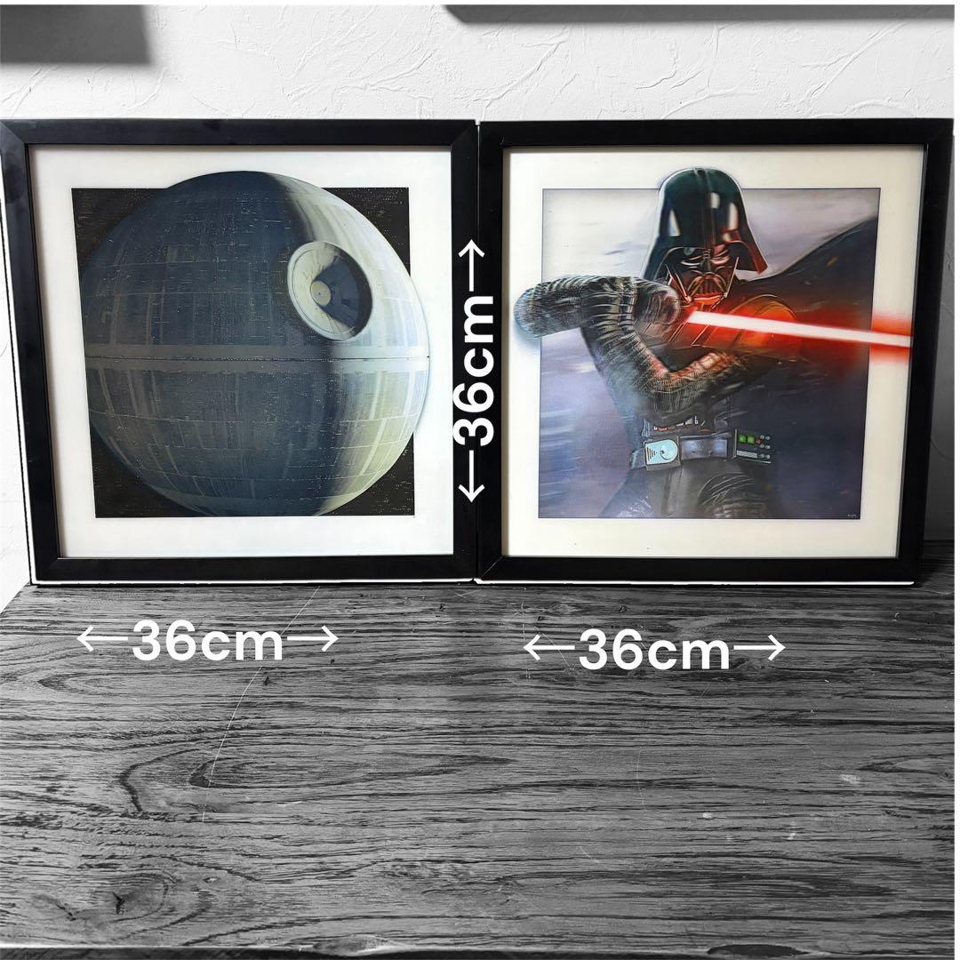 3D デス・スターとダース・ベイダー ポスターセット
