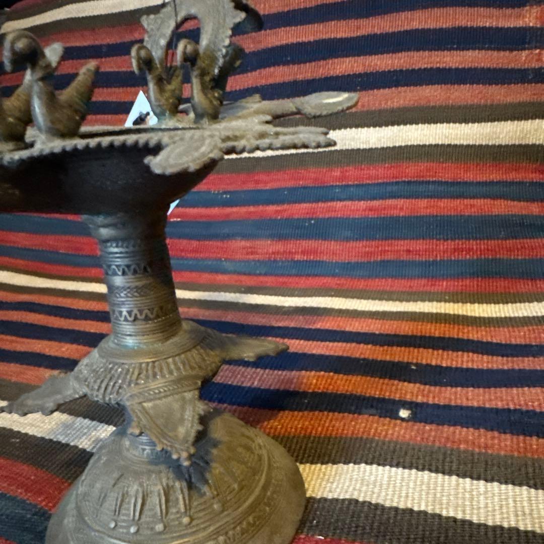 インドブラスオイルランプスタンド