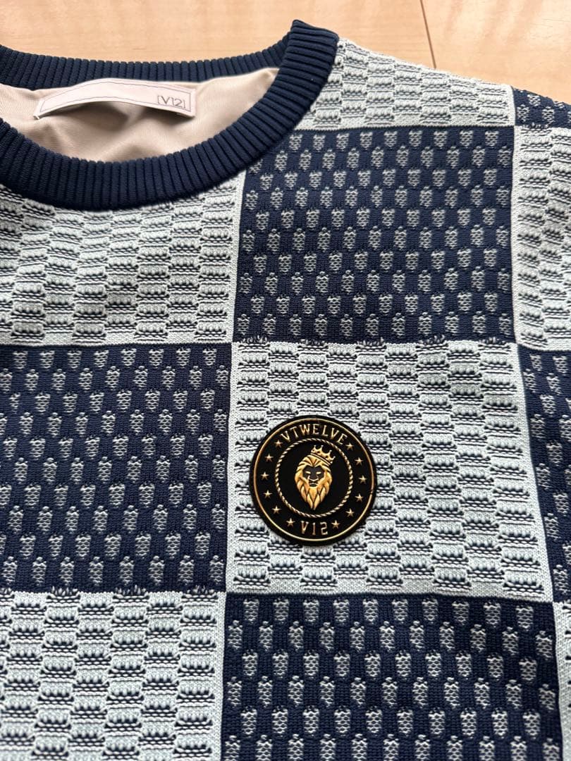 V12 VTWELVE トップス ゴルフウェア ニット 防風裏地 サイズL