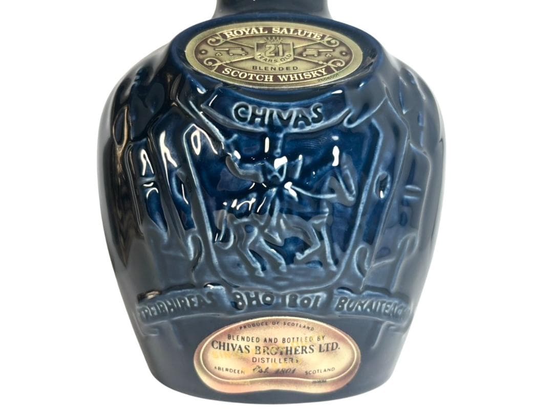 【9293】シーバスブラザーズ ロイヤルサルート 21年 青陶器