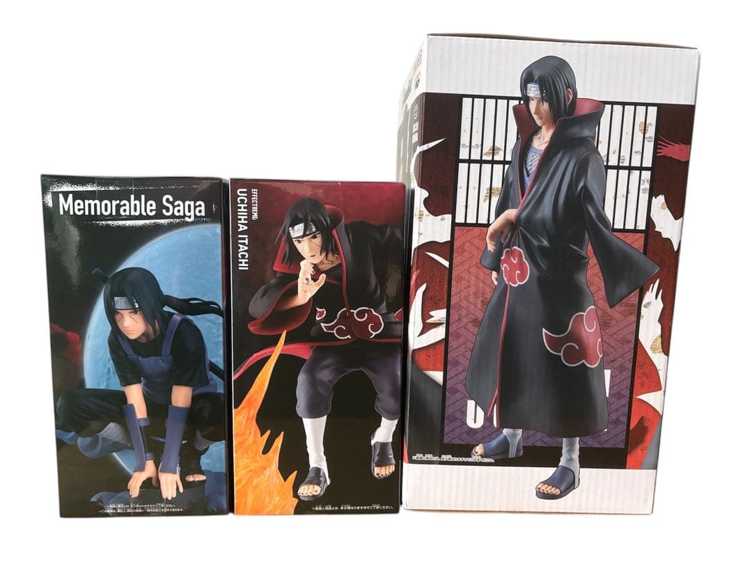 【新品未開封、送料無料】ナルト疾風伝　フィギュア　　暁イタチ　3種セット