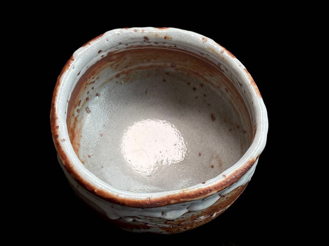 十三代【山口小左衛門】小左衛門窯 瀬戸紫志野茶碗 共箱共布栞付 R811163