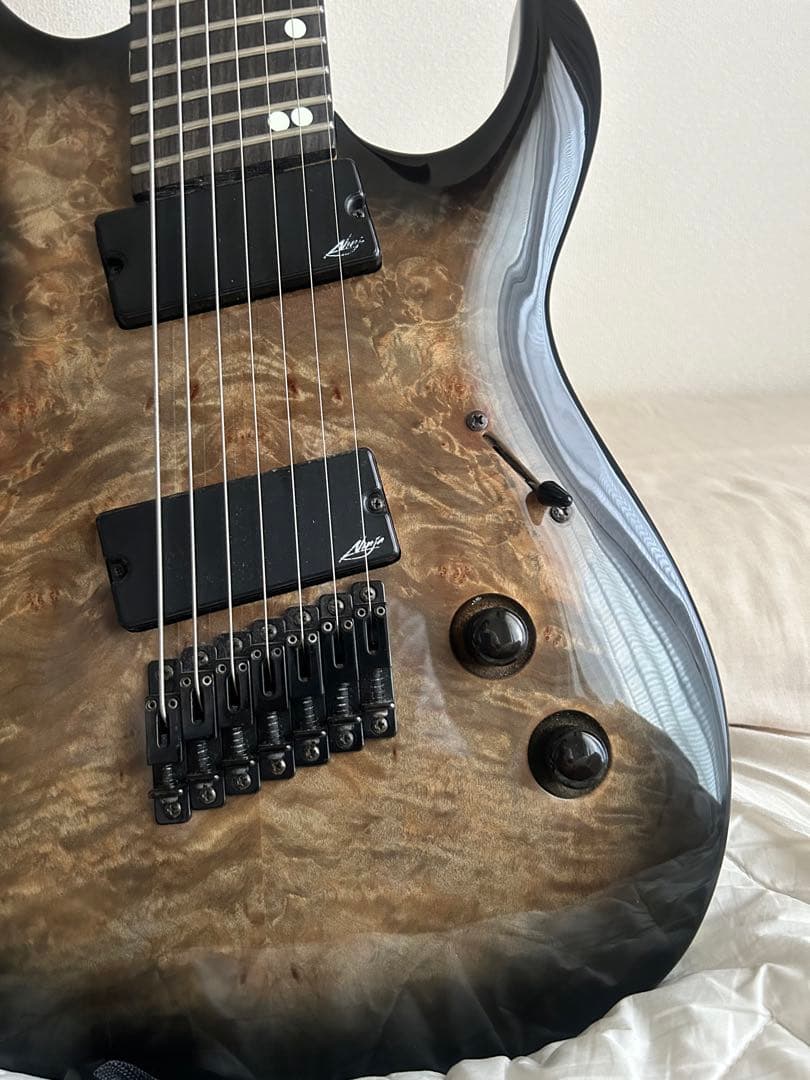 【メタラーに】Legator ninja 7弦　エレキギター 杢目　24フレ