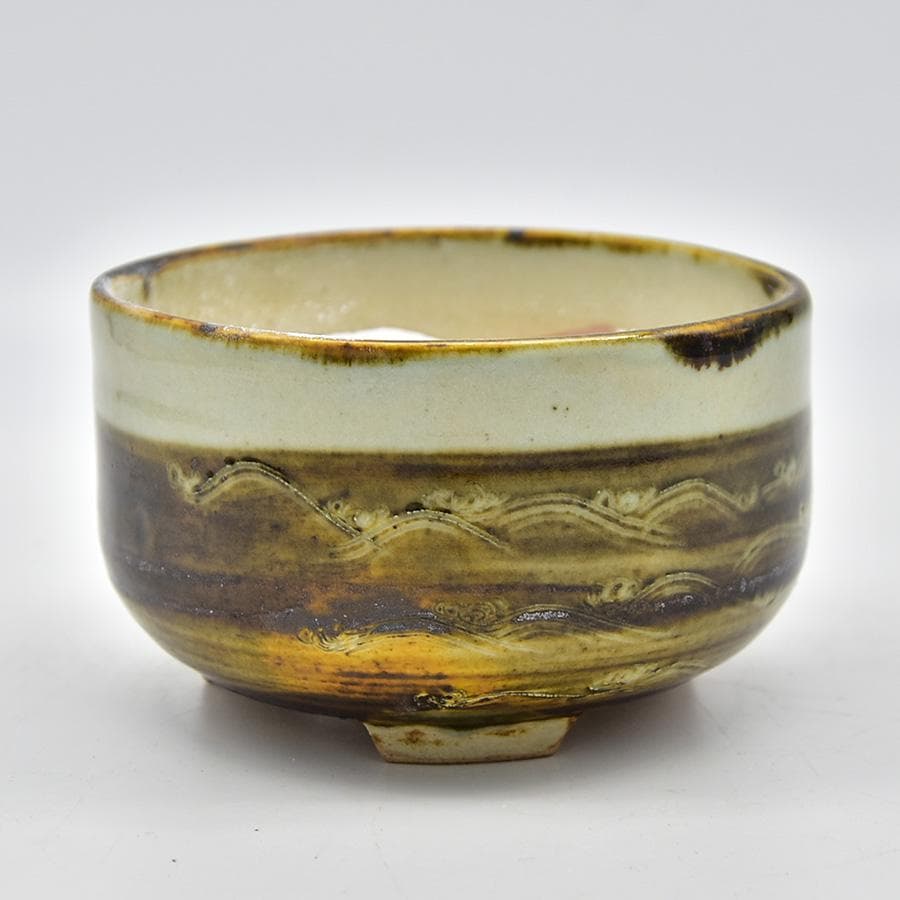 松阪萬古焼 松古窯 佐久間勝山作 火入 ひいれ 茶道具 陶器 箱入