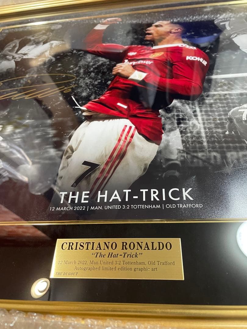 [世界限定30枚] ダグアウト C•ロナウド直筆サイン入りグラフィックアート