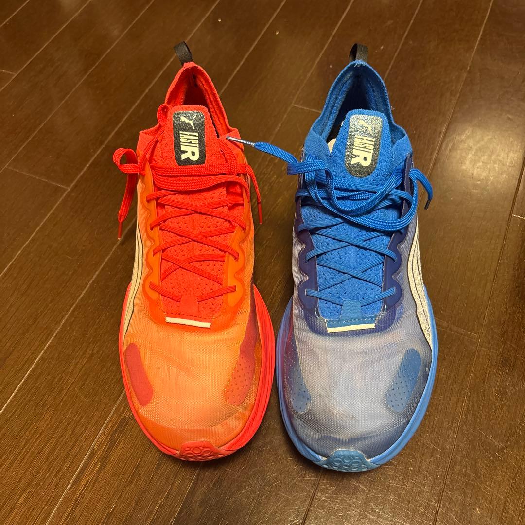 プーマファストアールニトロシューズ 28.0cm 赤/青