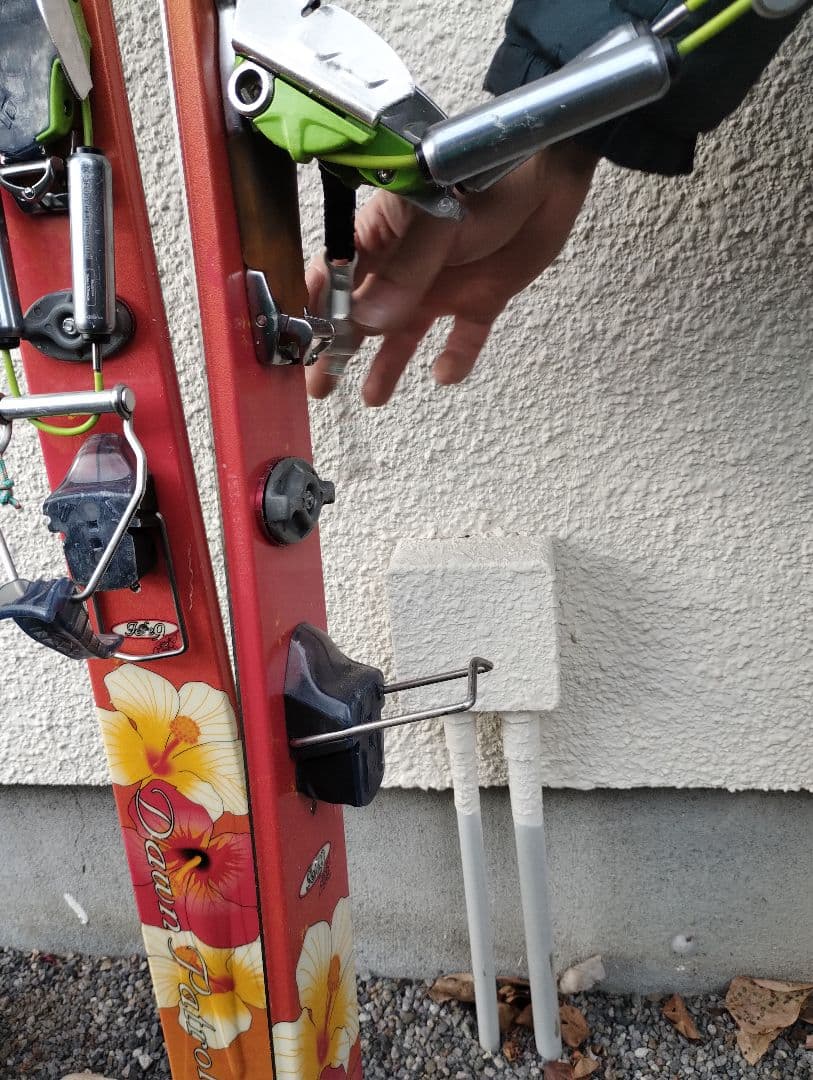 テレマークスキーセット BDのO1 ビンディングと K2 テレマークスキー