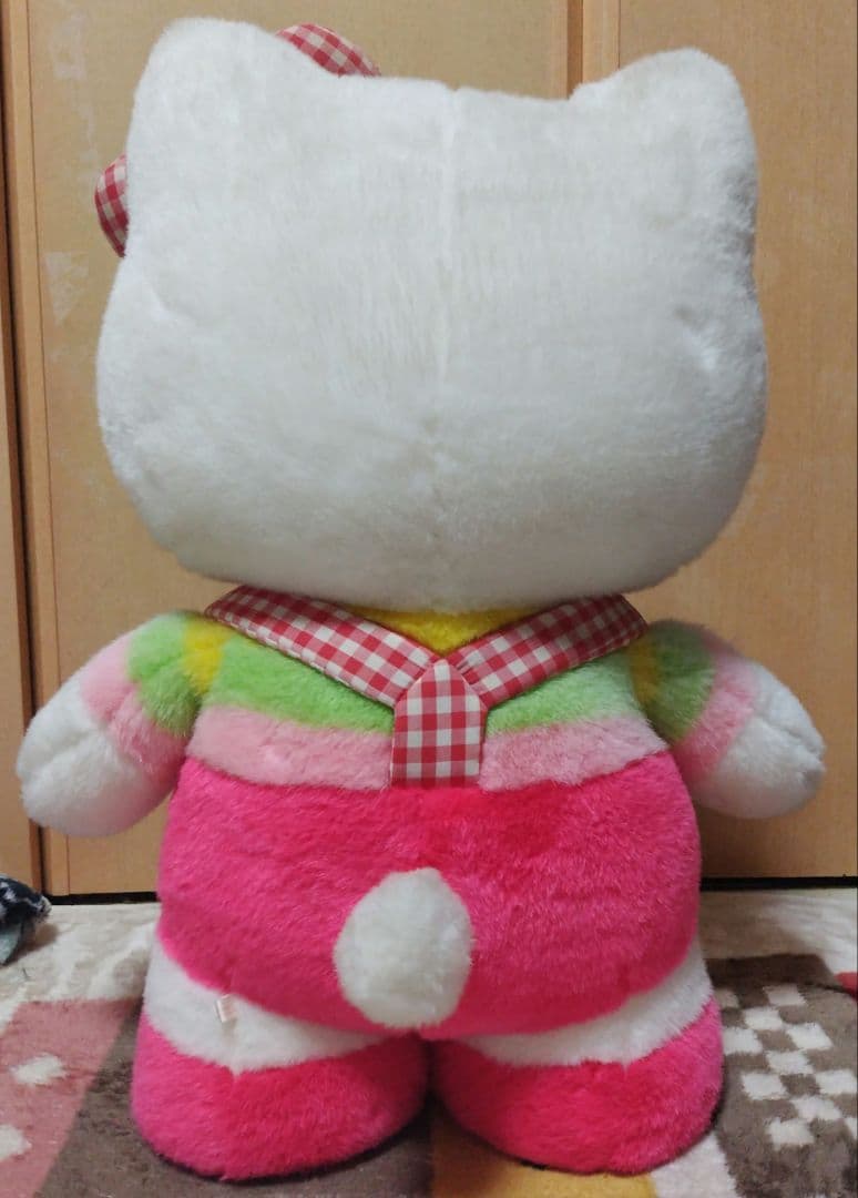 希少 ハローキティ 特大 ジャンボ BIG ぬいぐるみ 自立 レトロ レア