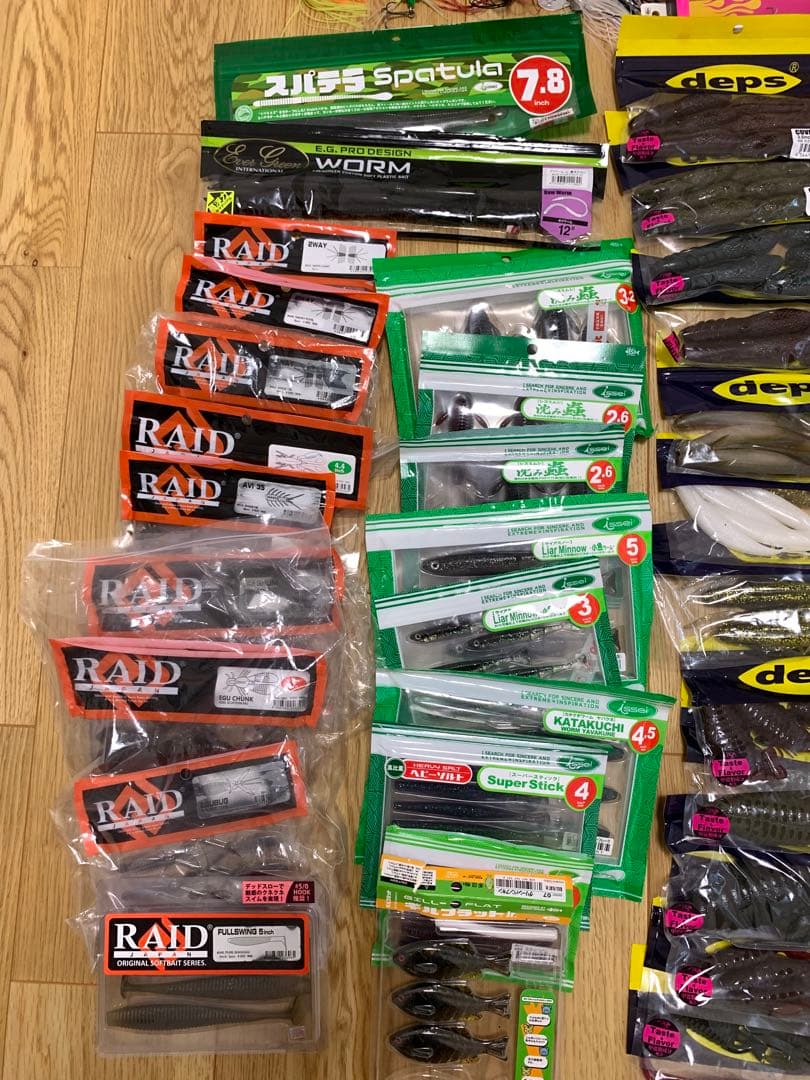 バス釣り引退セット全172点(ルアーワーム136点)