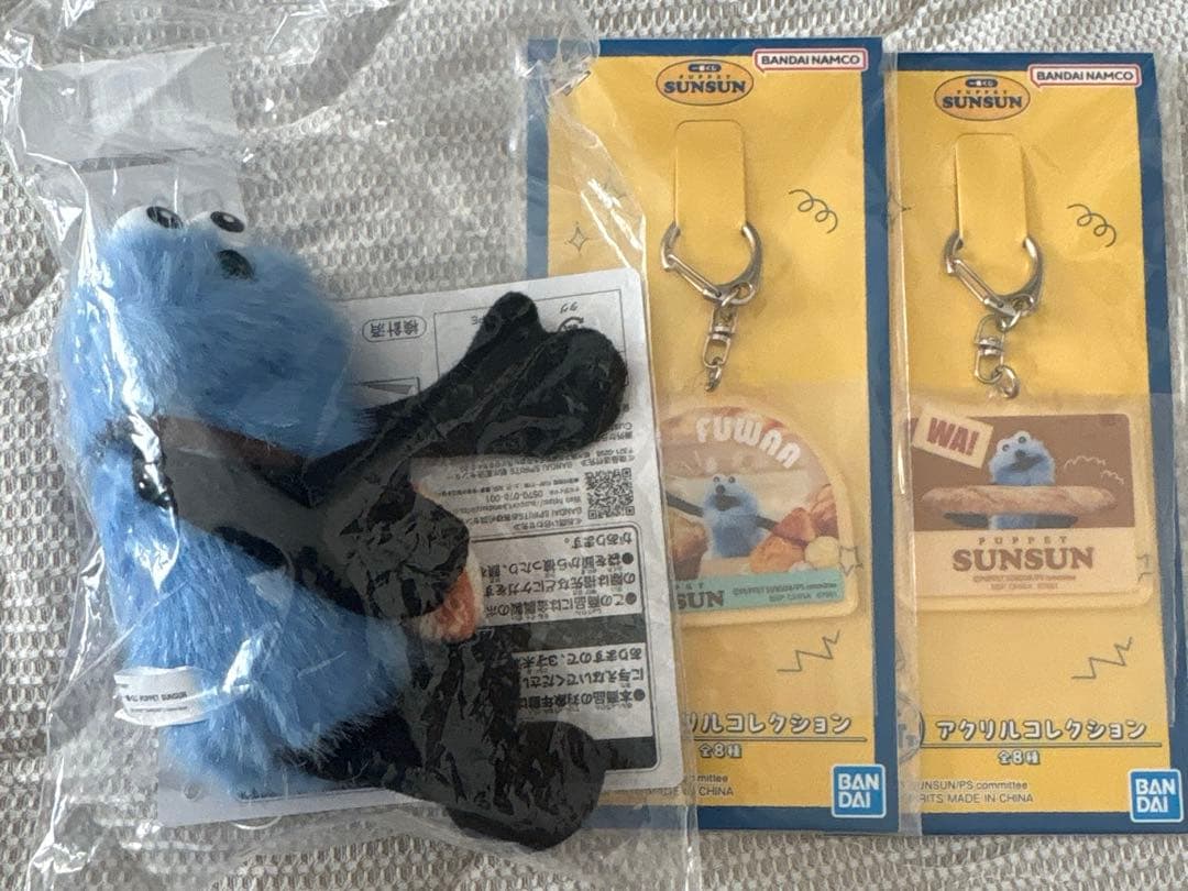 スンスン 一番くじ Ｄ賞 マスコットぬいぐるみ G賞 アクリルコレクション2点