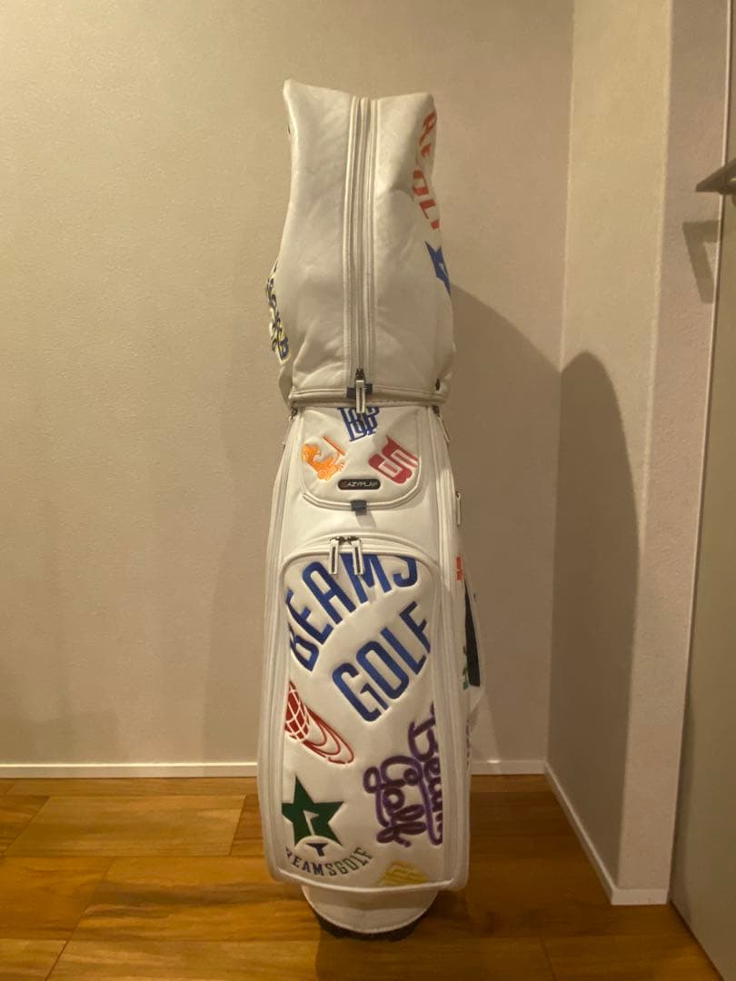 BEAMS GOLF キャディバッグ ホワイト