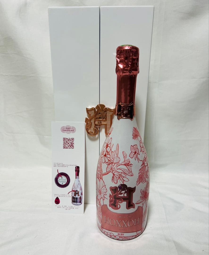 HOXXOH オックス ルビー　ロゼ　ルミナス　シャンパンボトル　箱付　未開封