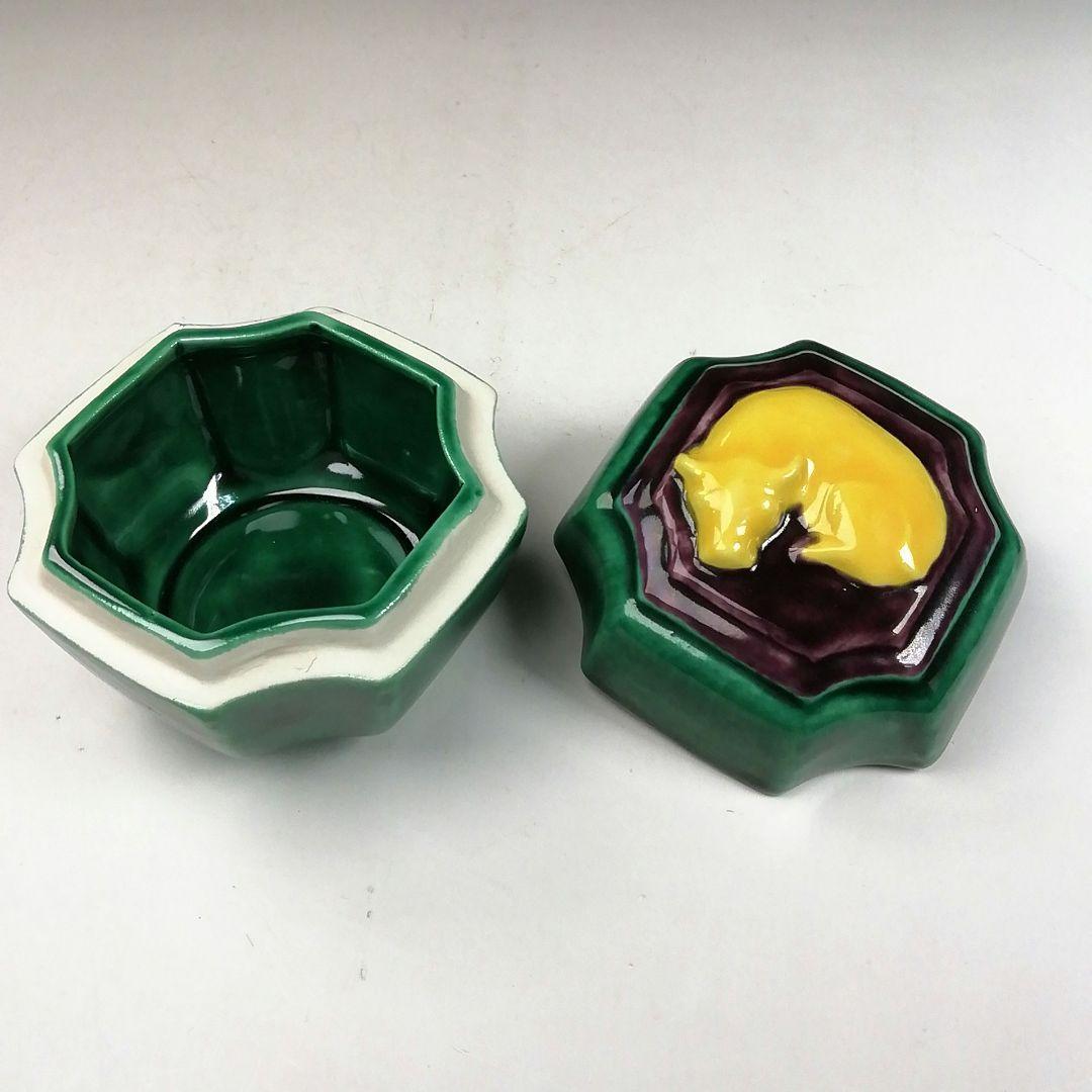 Ｗ３９　香合　『台牛』『高野昭阿弥 造』　共箱　茶道具