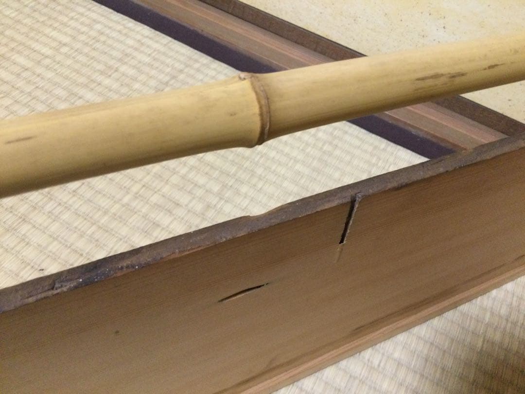 太山寺国宝仁王門古材 風炉先屏風 岩木裕軒作 昭和7年 茶道具 供箱 L210