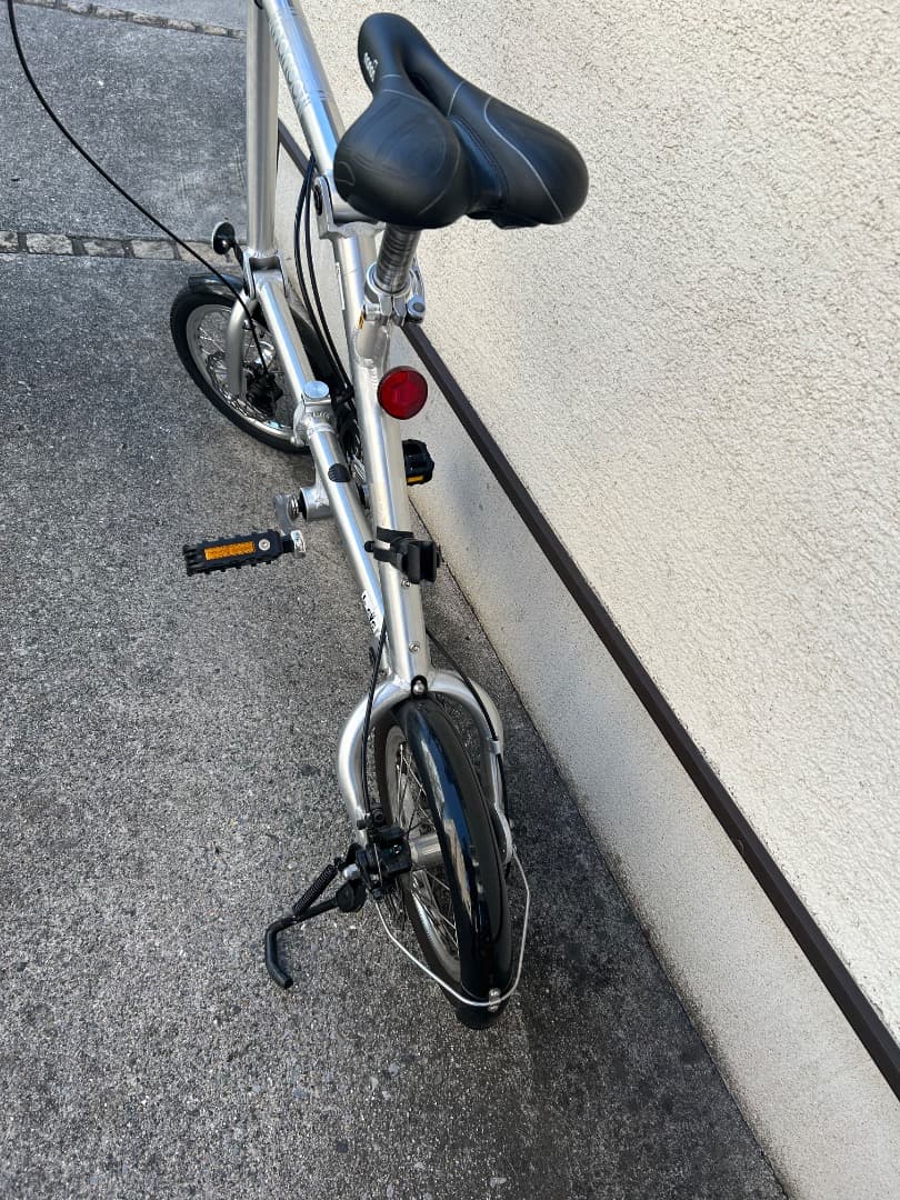 値下げ！nanoo 折りたたみ自転車 シルバー　中古