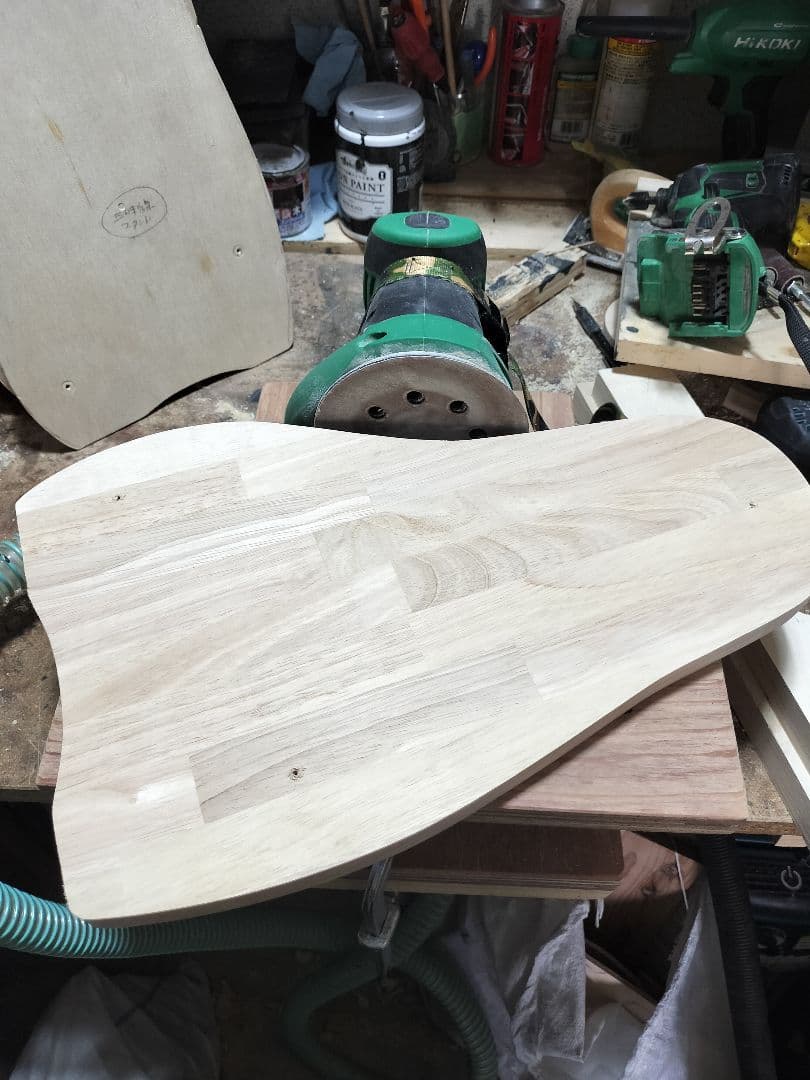 沖縄三線スタンド 正面向き2丁用 引き出し付き 木製 ハンドメイド