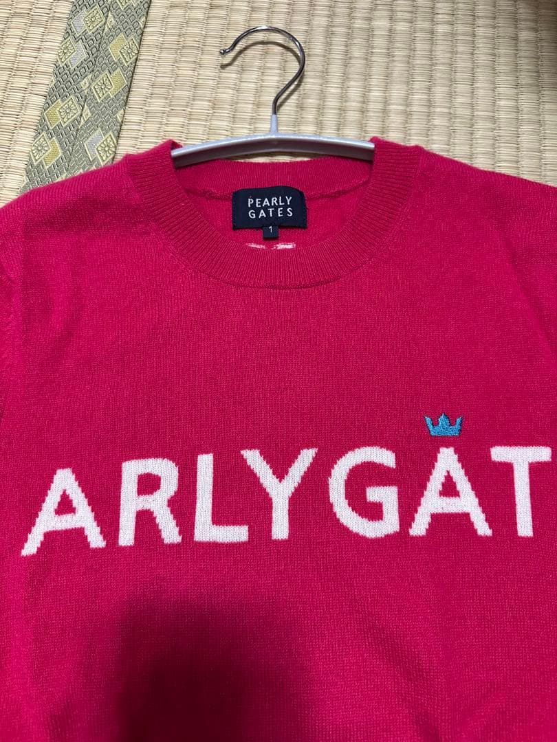 PEARLY GATES ニット　ピンク１