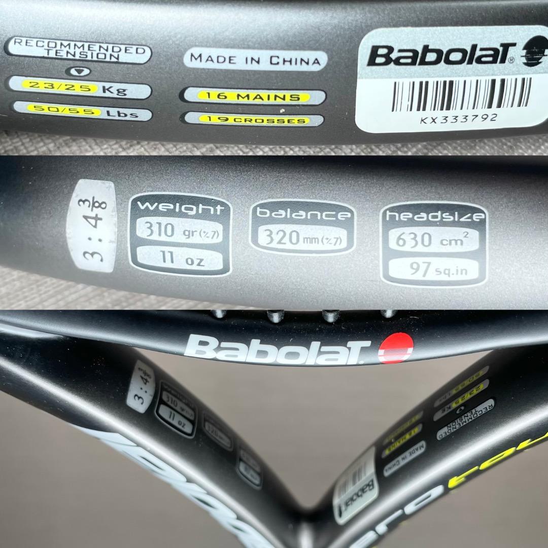 Babolat バボラ aero tour アエロツアー 97 310 薄ラケ