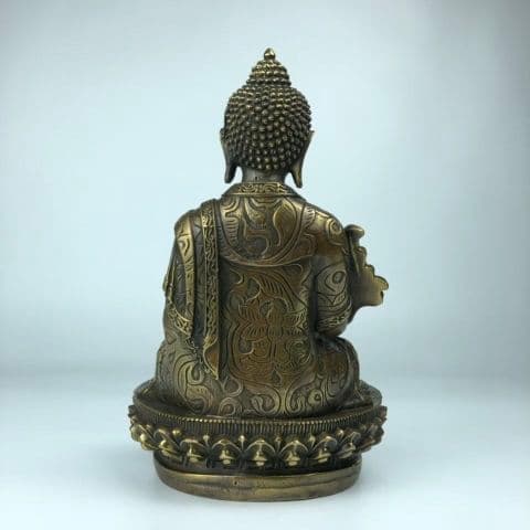 仏教美術 中国 仏像 蓮華薬師仏像 銅製 銅器