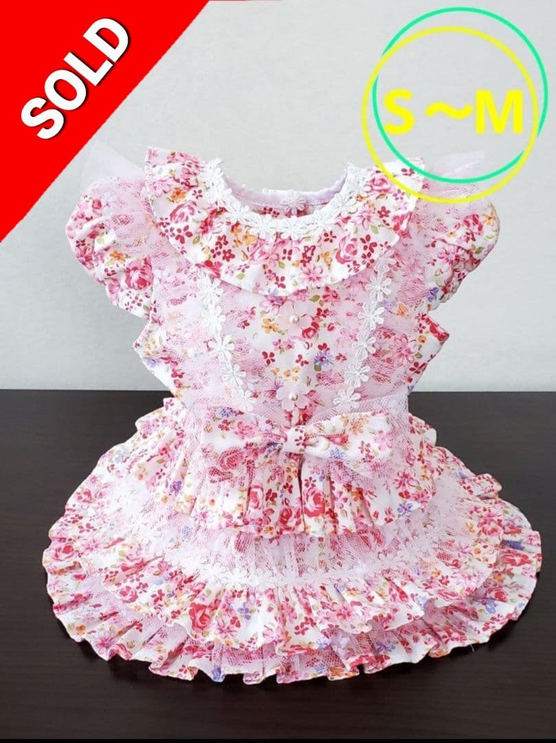 らむねこ　フリフリワンピ　Ｓ～Ｍサイズ