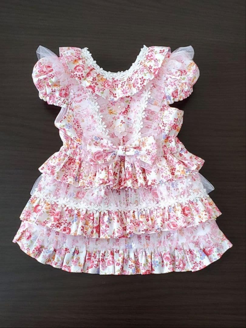 らむねこ　フリフリワンピ　Ｓ～Ｍサイズ