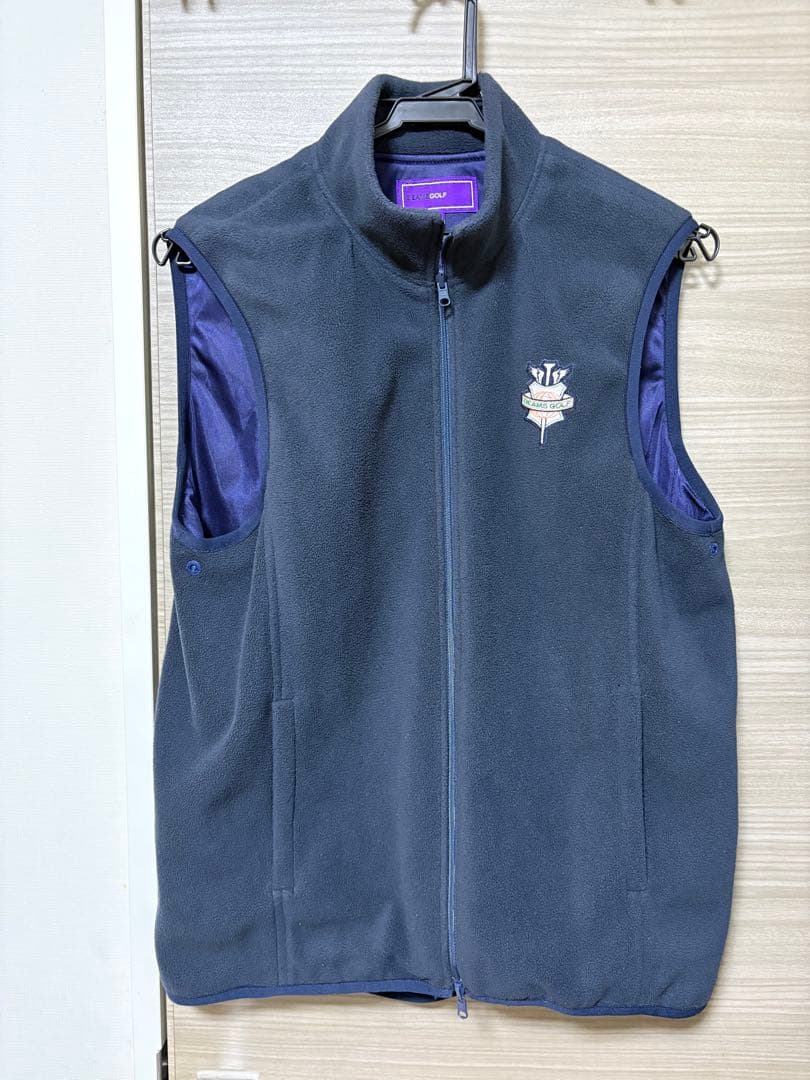 BEAMS GOLF ネイビー ジャケット M 機能性バッチリの3wayブルゾン