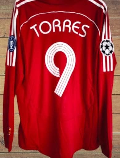 06-08 リヴァプール ホーム 長袖ユニフォーム 9番 トーレス
