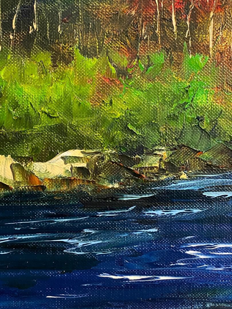 *そら*「真作」小林幸三「北岳」風景画　油彩画　額装　サイン有り　F10号