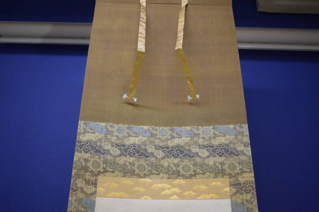 真作/松村景文/青梅/桐共箱付/布袋屋掛軸HI-954