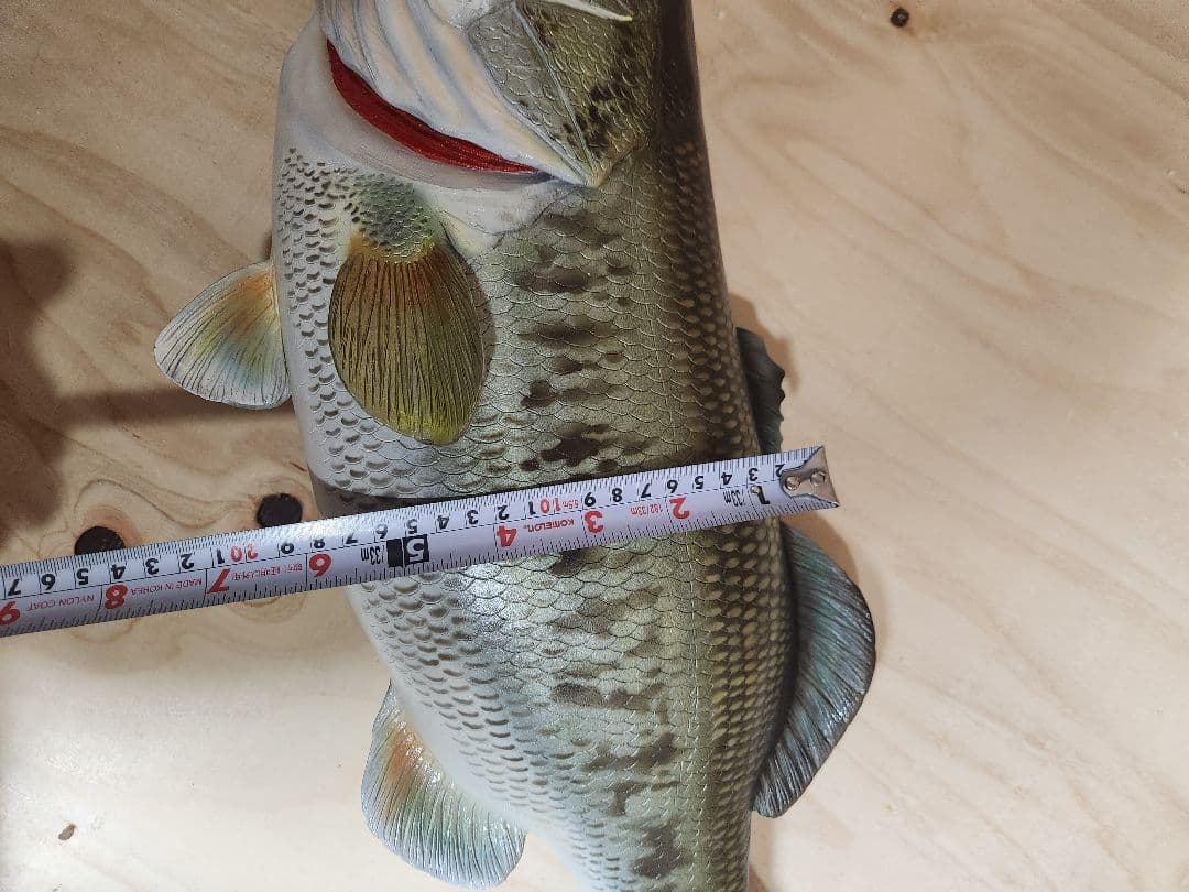 ハンドメイド　ブラックバス 釣り　フィギュア　レプリカ　模型　置物