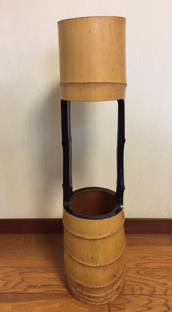 高級竹製の花器 ※送料無料