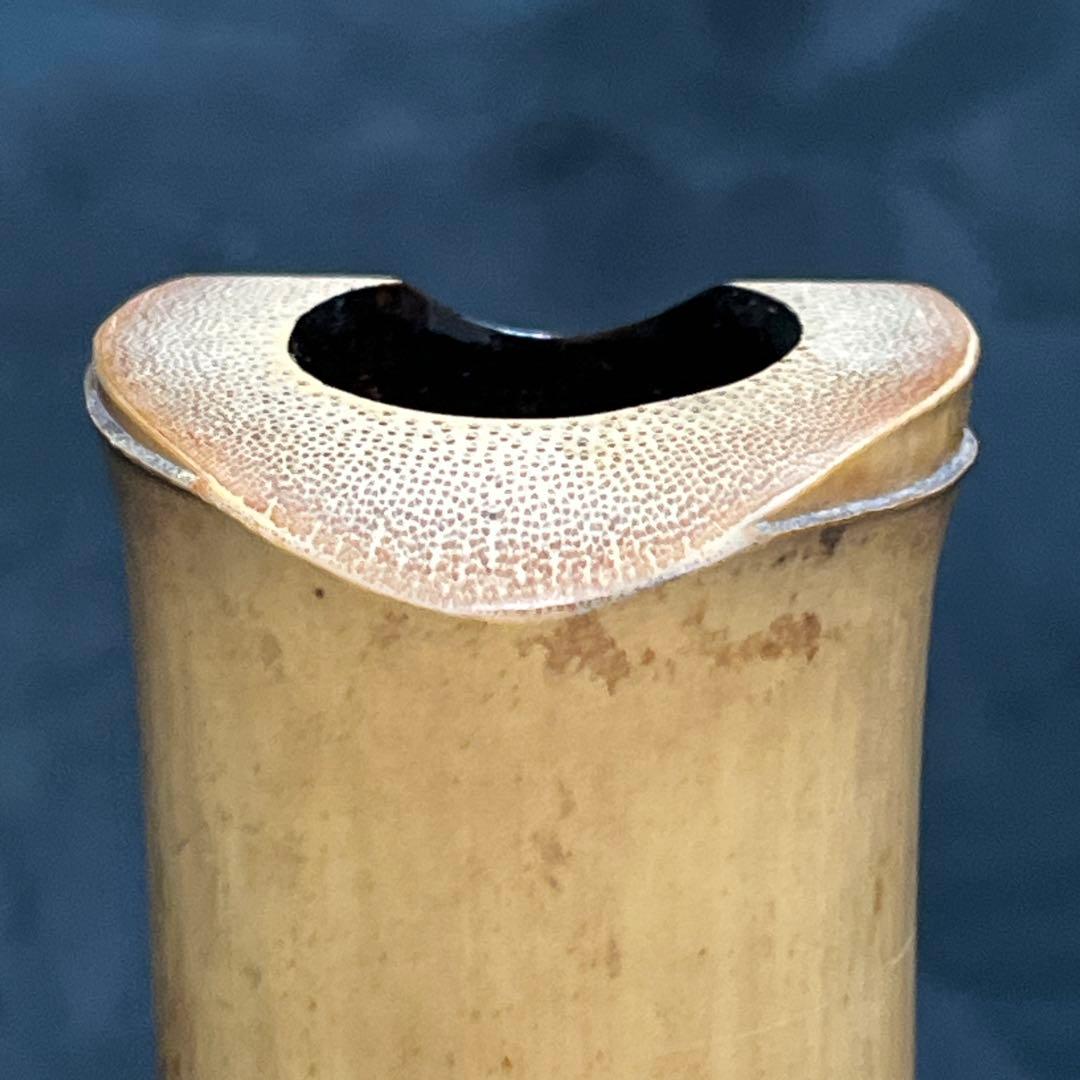 尺八 琴古流 在銘 二尺管 籐巻 銀巻 【音出し確認済み】