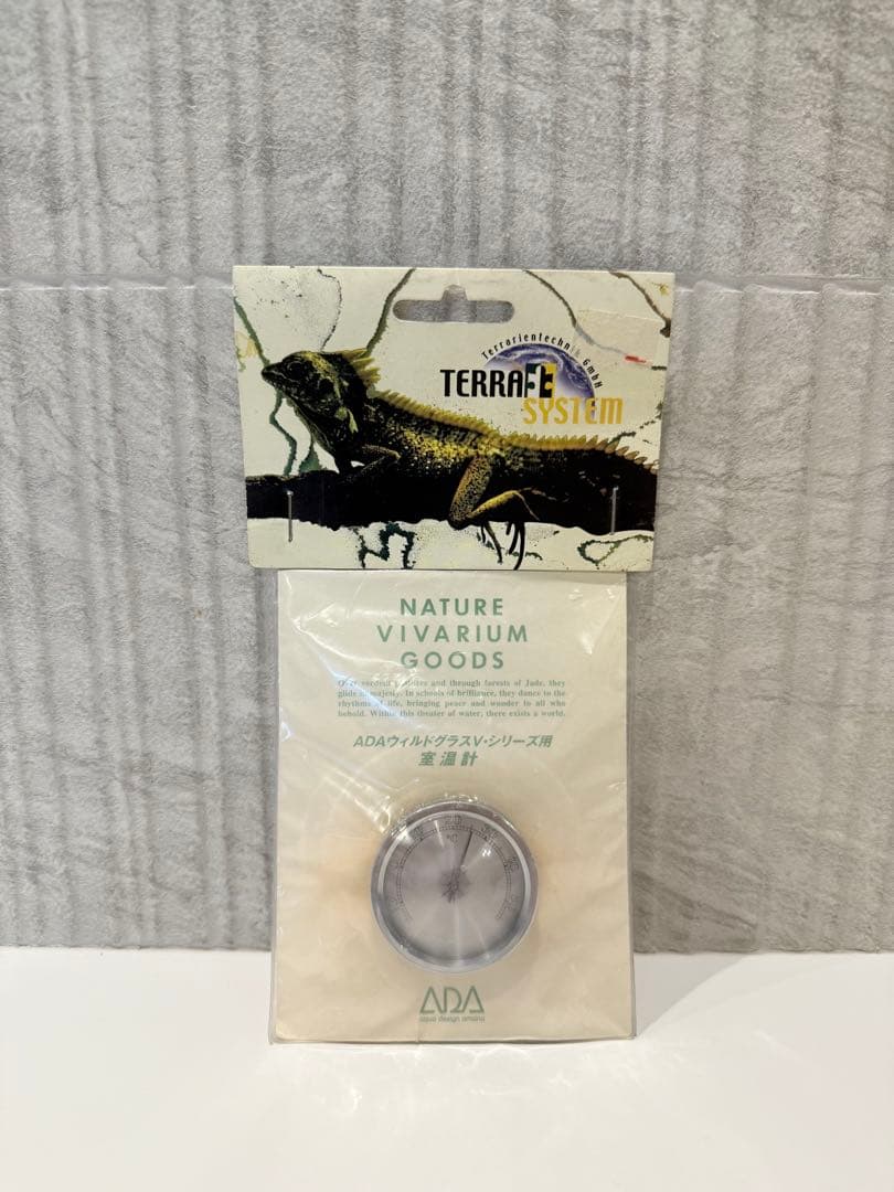 【廃盤希少品】 ADA 旧ロゴ Vシリーズ用ドイツ製アナログ室温計【新品未開封】