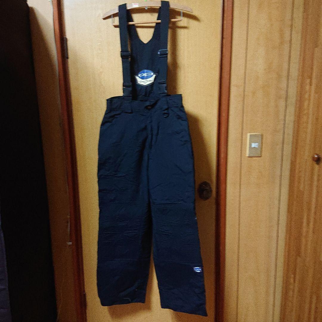 スノーボードウェア 青紫 花柄 サスペンダー付き