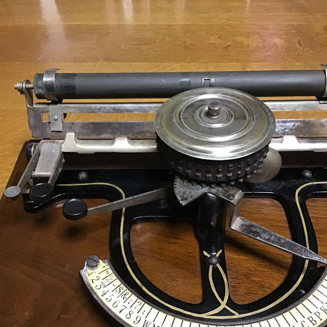 アンティーク　ピープルズタイプライター　1890年代アメリカ製　激レア
