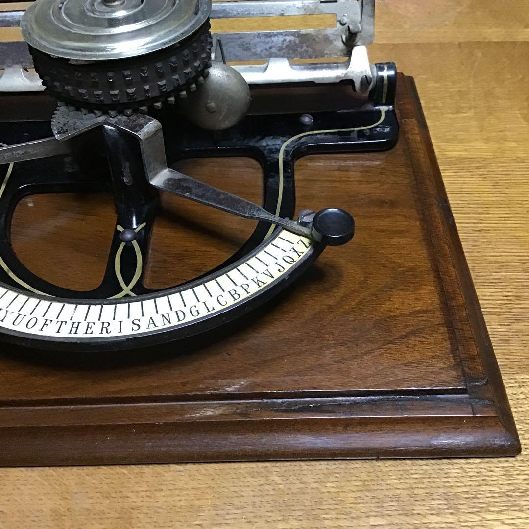 アンティーク　ピープルズタイプライター　1890年代アメリカ製　激レア