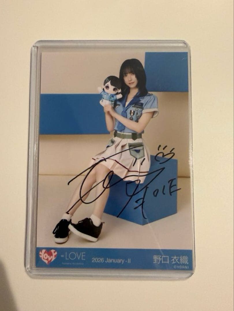 イ*ギ様 イコラブ　野口衣織　モーリーファンタジーコラボ④ 直筆生写真