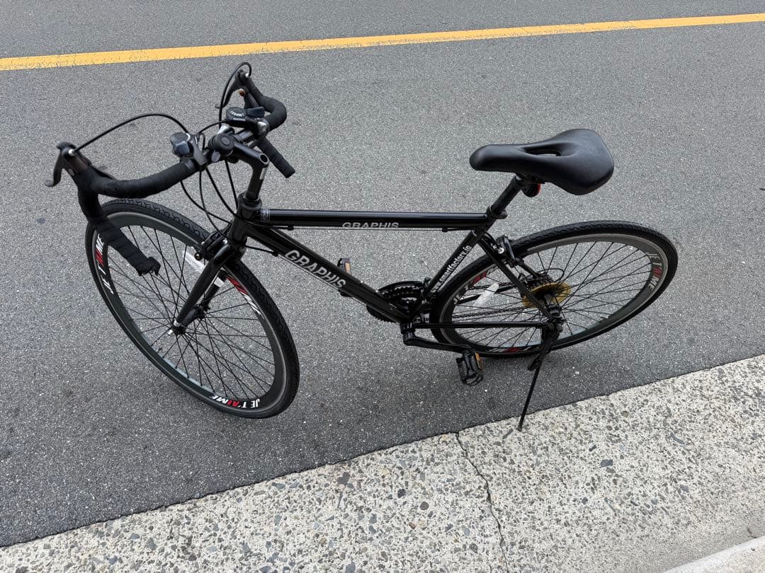 97 自転車 大阪市 【引取り限定】 28インチ 変速付き ロードバイク