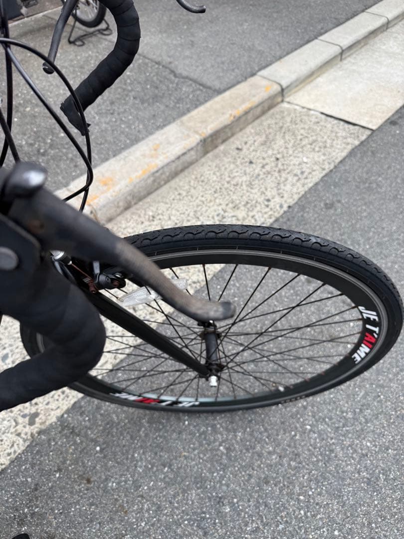 97 自転車 大阪市 【引取り限定】 28インチ 変速付き ロードバイク