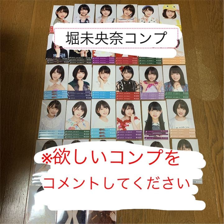 乃木坂46 生写真 堀未央奈 コンプ まとめ売り