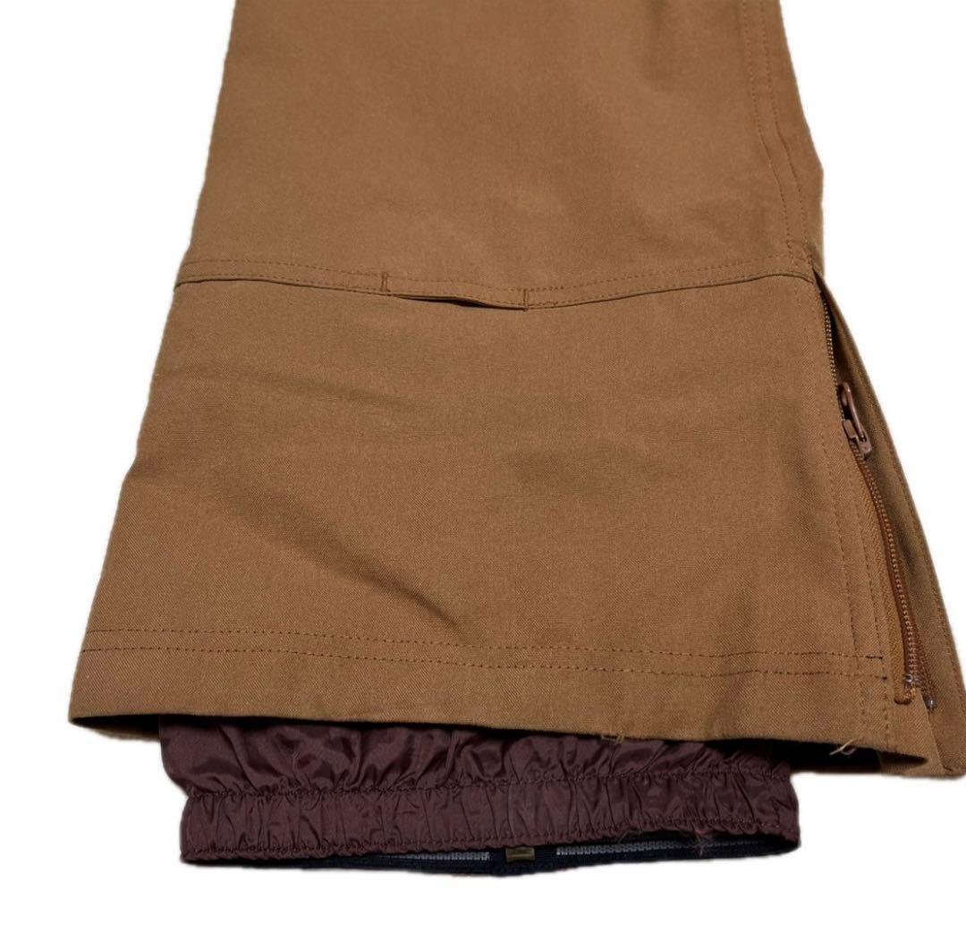 【美品】BURTON スノーボード　ウェア　上下　S ビブパンツ　キャメル